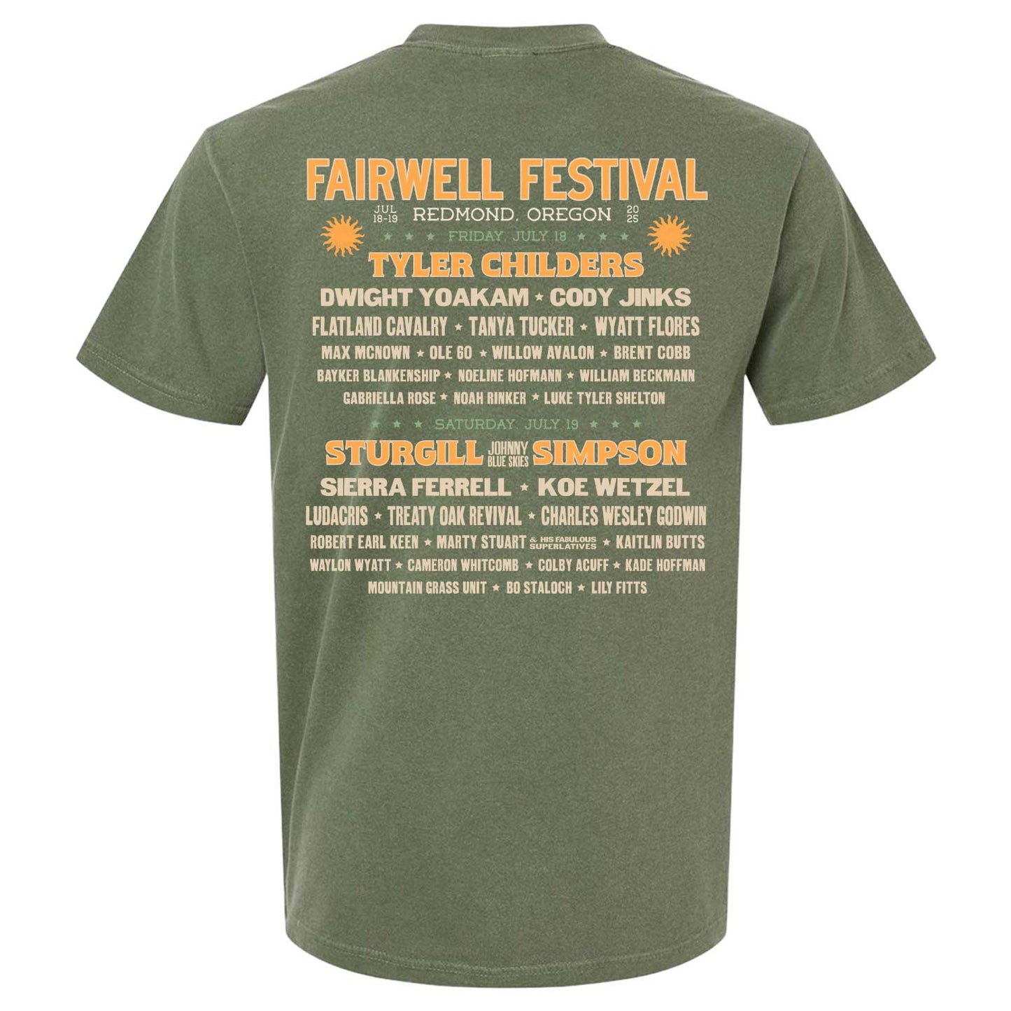 Oregon Lineup Tee (Pre-order)