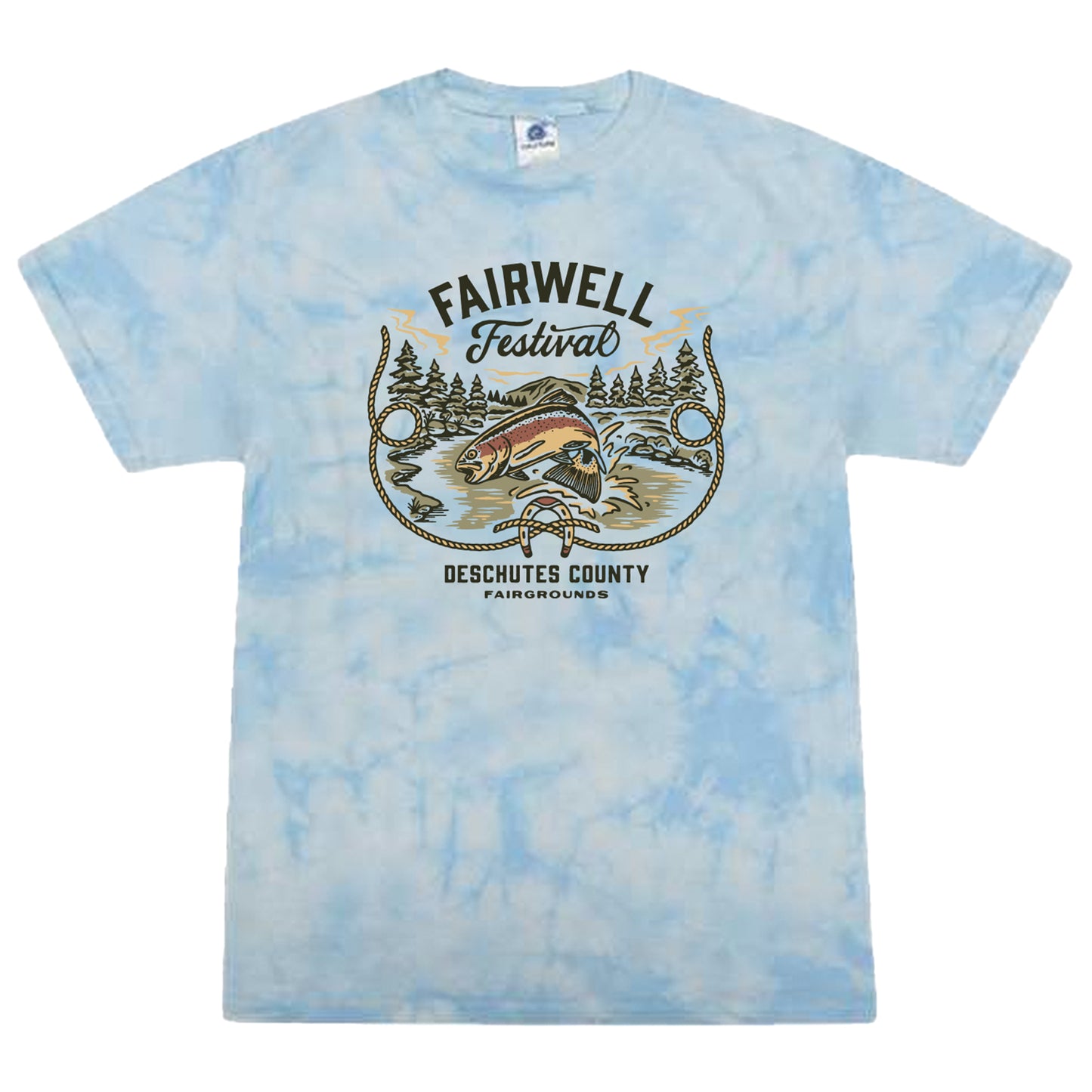 Flying Fish Tie Dye Lineup Tee